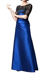 Taffeta Lace Illusion Natural   Waistline  Dress