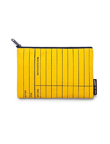 Out of Print Pouch - Yellow Library Card