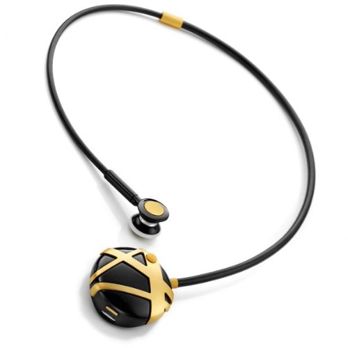 Novero Victoria Stripes Fashion Bluetooth Kopfh&ouml;rer schwarz/gold Preisvergleich