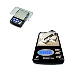Digiweigh 100AX Clear Cover Digital Scale, Navy Blue, Gram Ounce Carat Grain