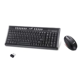 Genius LuxeMate 800 - Clavier - sans fil - 2.4 GHz - souris - r�cepteur sans fil USB - fran�ais