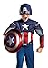 Kids Muscle Chest Captain America Halloween Costume (Large 10-12)