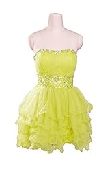 Junior Short Sweetheart  Crystal Beaded Organza/Satin Off the Shoulder Sleeveless Prom Dress  With Ruffles