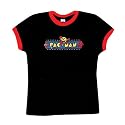 Pac-Man - Retro - Ringer Ladies T-Shirt - Large