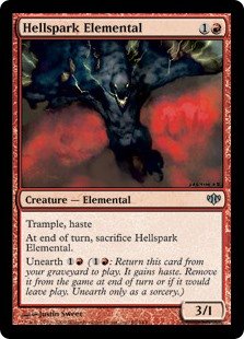 Magic: the Gathering - Hellspark Elemental - Conflux