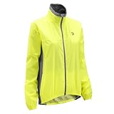 Tenn Ladies Vapor Cycling Jacket - Featherweight Hi-Viz Yellow/Grey