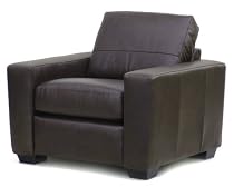 Portobello Leather Armchair (Dark Brown Leather)
