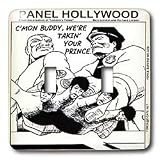 Londons Times Funny Music Cartoons - The Fingers Formerly Known As Prince - Light Switch Covers - double toggle switch