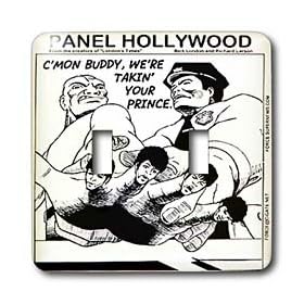 Londons Times Funny Music Cartoons - The Fingers Formerly Known As Prince - Light Switch Covers - double toggle switch