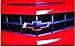 Front Bowtie Overlay Decal - 2010-2013 Camaro - (Color: Black with Red Outline)