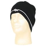 Denver Broncos Black w/ White Stripe Knit Beanie / Winter Hat