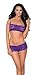Escante Women's Playful Day Or Night Spaghetti Short with Matching Lace Boyshort
