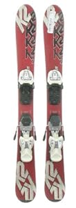 Used K2 Apache JSL Kids Snow Skis with Marker 4.5 Binding 88cm B
