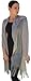 Sheer-Delights Lurex Fringed Evening Wrap Shawl for Prom Wedding Formal Silver