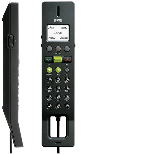 Ipevo Free 2 Black (with LCD Display) - Skype Certified USB VOIP Internet IP Phone