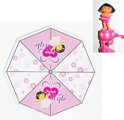 Dora The Explorer Super Style Collapsible Umbrella With 3D Handle