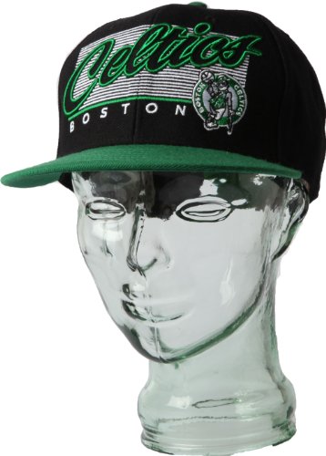 NBA Men's Boston Celtics HWC Kalvin Snapback Cap (Black, OSFA)