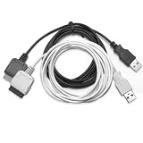 CCM 6.5 Foot Long Sync & Charge USB Cable for Apple iPad (Black, Color), also support iPhone 3G/3GS/4G, iPod Touch 2G/3G/4G, iPod Nano.