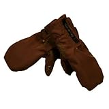 Outside Baby Boys Two Layer Fleece Mitten Brown Trees Infant 0-1y