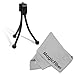 5'' Flexible Mini Tripod for CANON PowerShot Cameras + Premium MagicFiber Microfiber Cleaning Cloth