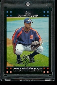 2007 Topps Red Back Curtis Granderson Detroit Tigers #356 Baseball Card