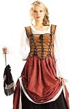 Scottish Beer Bar Maid Tavern Wench Halloween Costume L Womens US Large (Dress 1416)