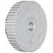 Boston Gear PA Series Timing Pulley, 5 mm Pitch, 15 mm Wide Belts, 0.250" Bore Diameter, Aluminum, Double Flange