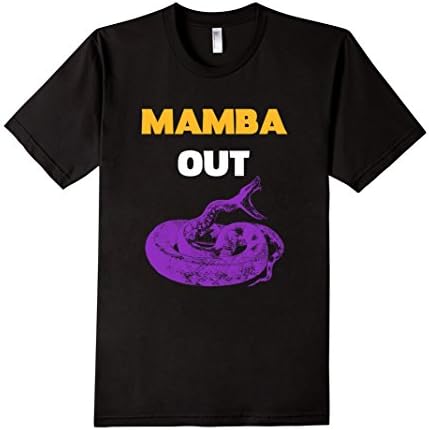 Men's Mamba Out - Basketball T-Shirt - Slim - Black/Grey + Snake XL Black