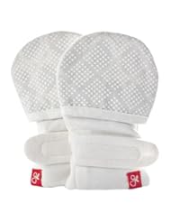 Apparel: Goumikids Unisex Baby Diamond Dots Mitts -Cream-0-3 Months - Goumikids