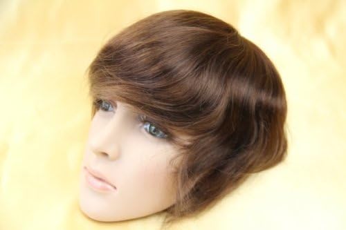 Mens Hairpieces Monofilament Men's Toupee 6" Fine Soft Filipino Remy Human Hair 7"x9"Hairpiece #4