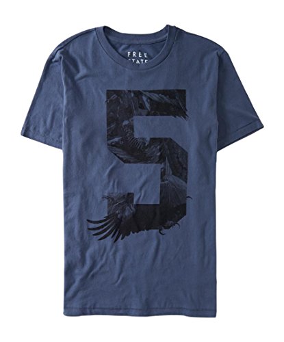 Aeropostale Men's Free State Feathered 5 Graphic T Shirt