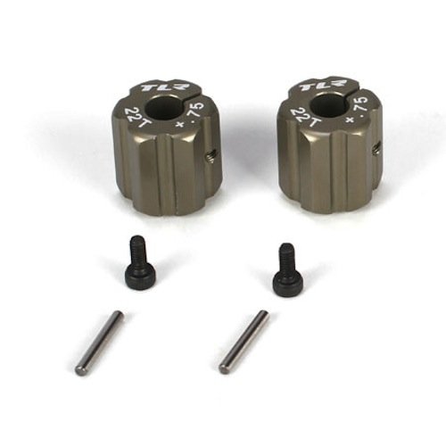 Rear Hex, +.75mm Width, Aluminum: 22T