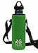 Insulated Water Bottle Carrier for Hydro Flask, Klean Kanteen - Neoprene Holder Case with Adjustable Shoulder Strap - fits 18oz, 21oz, 32oz, 40oz Bottles