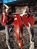 Charro Saddle chedron cincelado Round Saddle Bags