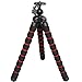 Bendipod Flexible Camera Tripod with Universal 1/4-inch Tripod Screw Mount for Digital, DSLR and Video Cameras. Octopus Style (Black/Red)