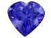 Jewelry : MIN 1.00CT 7X7MM HEART SHAPE TANZANITE