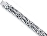Stainless Steel Mens Wire Link Bracelet - 8.5 Inch