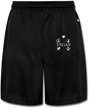 Mens Running Performance Shorts Vegan Compassion Animals