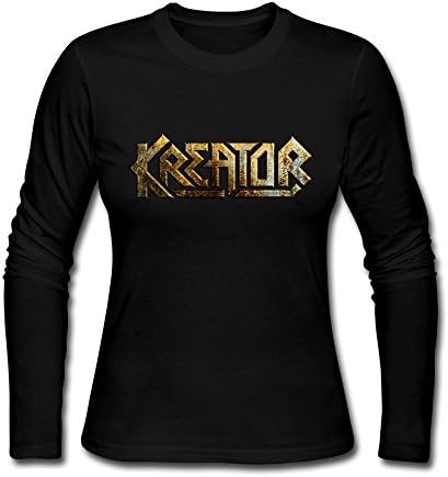 POWEB Women's Kreator Face Logo Long Sleeve T Shirts Black S
