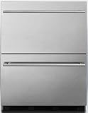 Summit SP6DS2DADA Stainless Steel Double Drawer Refrigerator with Automatic ....