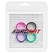 Swagmat Silicone Wedding Rings, 4 Pack Wedding Bands for Women (Pink, Turquoise, Black, Purple, Size 7.5)