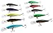 Easy Catch 10pcs/lot 10.2g 3D Fishing Eyes Hard Minnow Baits Life-like Swimbait Bass Crankbait Tackle with 2 Extra Strong Treble Hooks for Pikes/Bass/Trout /Walleye/Redfish
