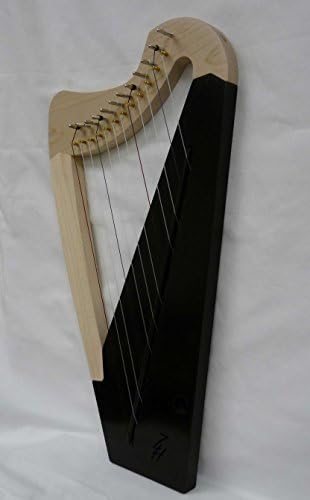Zither Heaven 12-String Maple - Black Lap Harp