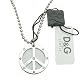 D＆G (ディーアンドジー) ネックレス ピースマーク PEACE メンズ DJ0738 シルバー