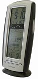 Precision MSF Radio controlled LCD silver/graphite coloured Wireless weather station with 3 sensors