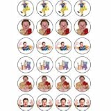 Mr Tumble style 24 Edible Wafer Paper Fairy/Cup Cake Toppers on an A4 sheet - Birthday Cake and Party Idea