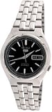 Stainless Steel Seiko 5 Automatic Black Dial