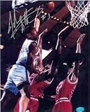 John Starks autographed 8x10 Photo (New York Knicks) (The Dunk against the Bulls)