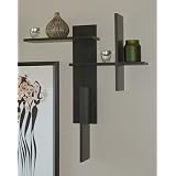 Modern Style Five-Piece Shelving Unit - Black