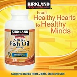 Kirkland Signature Natural Fish Oil Concentrate with Omega-3 Fatty Acids - 400 Softgels